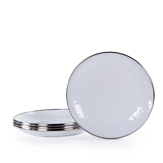 WW62S4 - Solid White Appetizer Plates - Set of 4 1