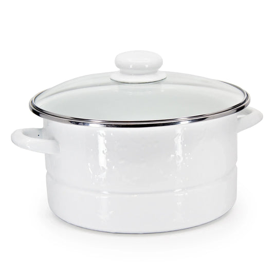 WW72 - Solid White 6 qt Stock Pot 1