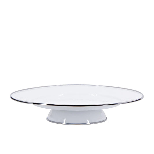 WW76 - Solid White Cake Plate 1
