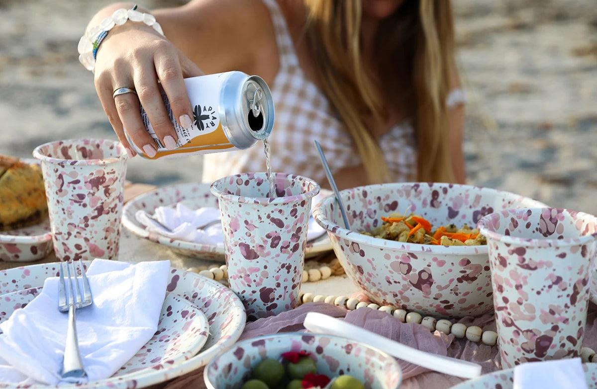Catalina Splatter Enamelware – Crow Canyon Home