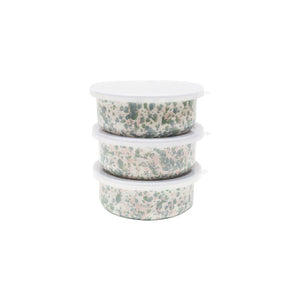 ecomposer-color-mint hibiscus, C102GMP - Catalina 3 Piece Storage Bowl Set, Mint Hibiscus
