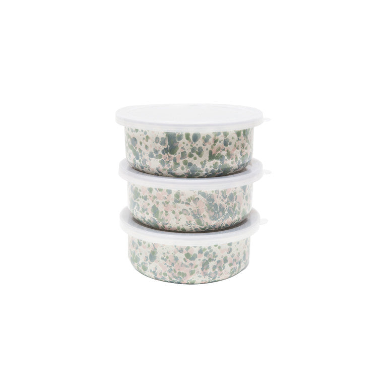 ecomposer-color-mint hibiscus, C102GMP - Catalina 3 Piece Storage Bowl Set, Mint Hibiscus