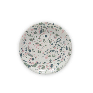 ecomposer-color-mint hibiscus, C123GMP-4 - Catalina Coupe Salad Plates, Set of 4, Mint Hibiscus