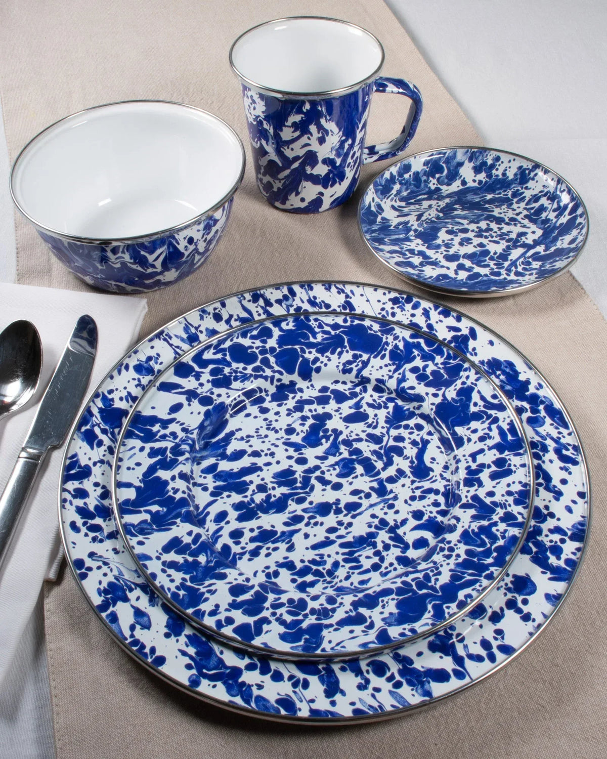 CB06 - Cobalt Swirl Oval Platter  2