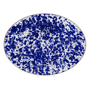 CB06 - Cobalt Swirl Oval Platter  4