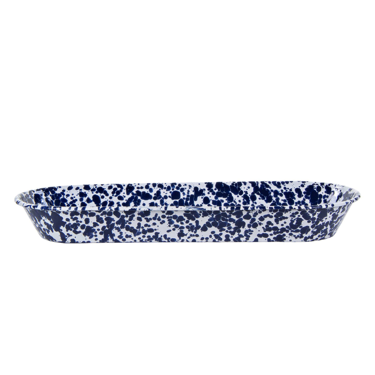 CB10 - Cobalt Swirl Oval Basket  3