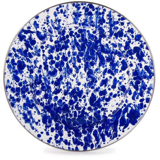 CB26S2 - Cobalt Swirl Chargers, - Set of 2  3