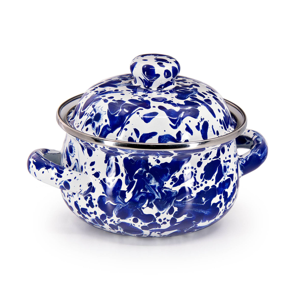 CB32S2 - Cobalt Swirl Petite Tureens - Set of 2  2