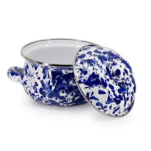 CB32S2 - Cobalt Swirl Petite Tureens - Set of 2  3