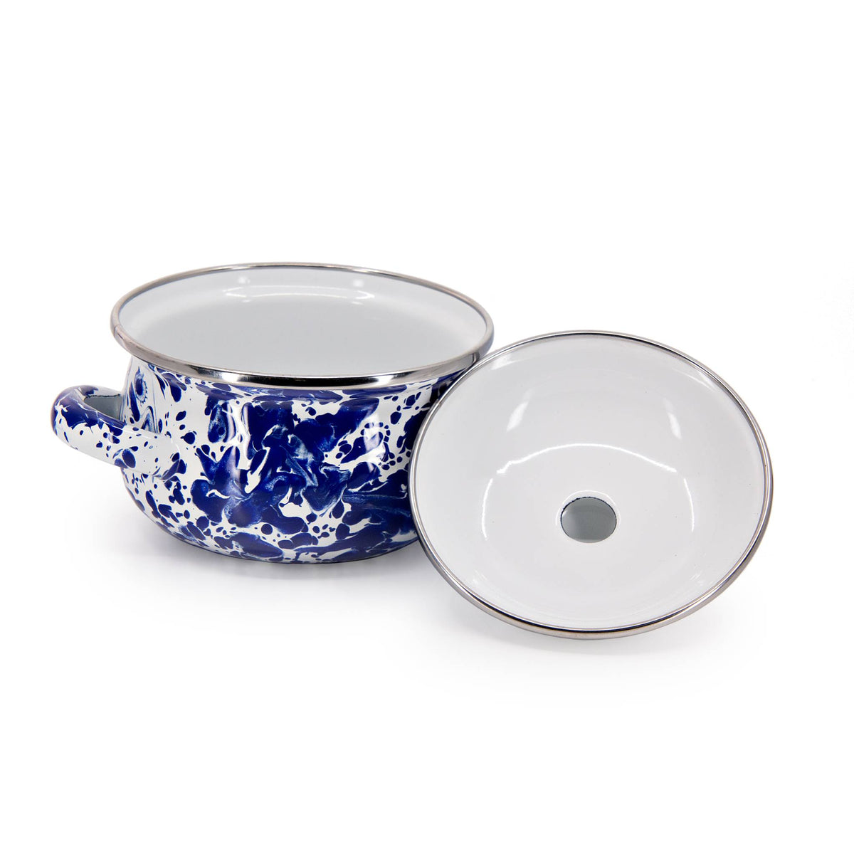 CB32S2 - Cobalt Swirl Petite Tureens - Set of 2  4