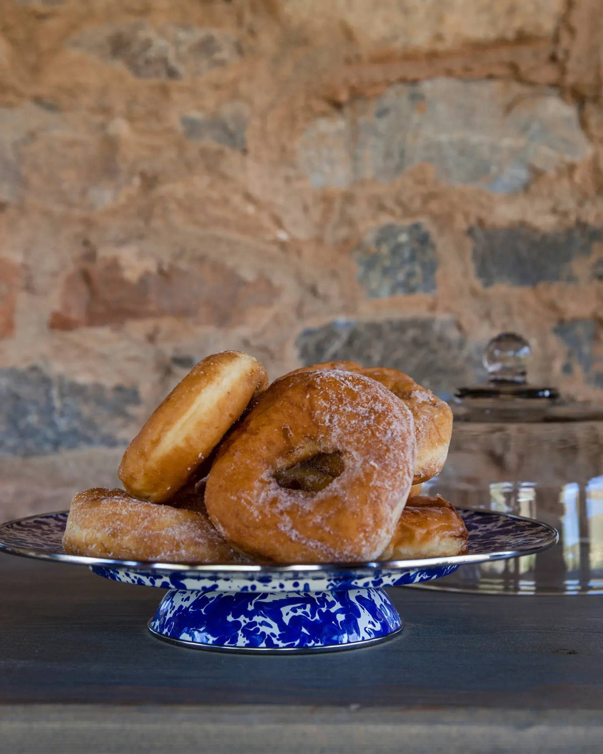CB76 - Cobalt Swirl Cake Plate  3