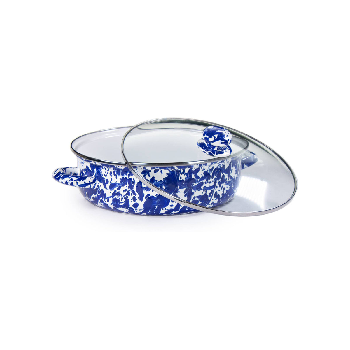 CB79 - Cobalt Swirl Small Saute Pan  2