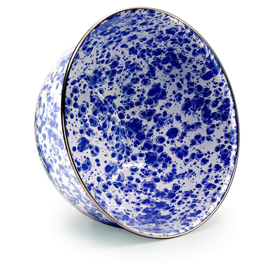 CB89 - Cobalt Swirl Large Salad Bowl  2