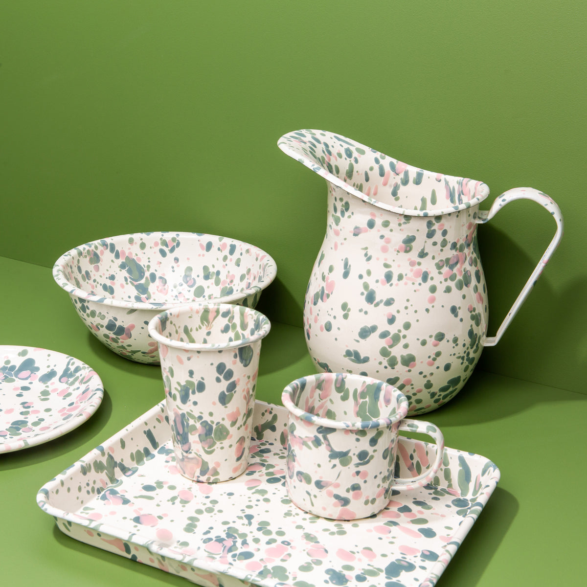 Catalina Splatter Enamelware – Crow Canyon Home