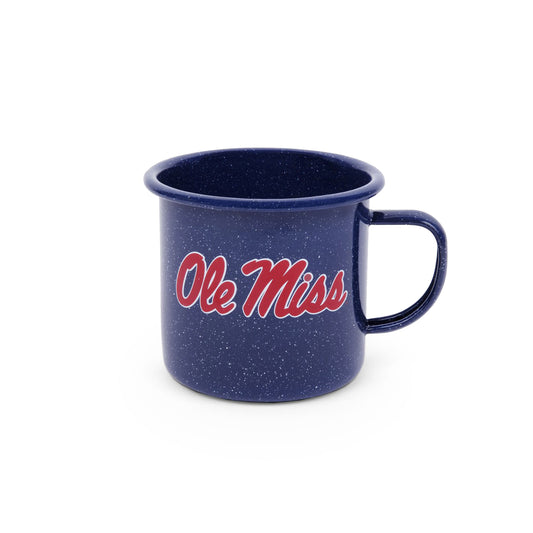 CK112NVY-OM01 - U of Mississippi Enamelware 16oz Mug - 1