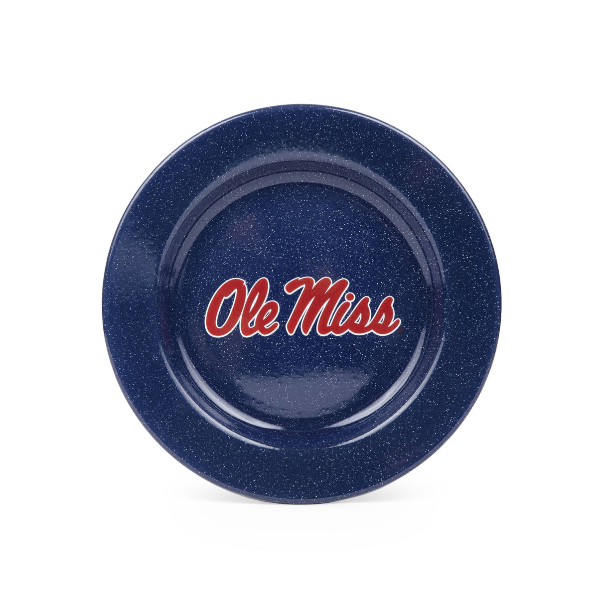 CK20NVY-OM01-4 - U of Mississippi Enamelware Dinner Plates, Set of 4 - 1