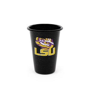 CK93BLA-LSU01-2 - Louisiana State (LSU) Enamelware 14oz Tumblers, Set of 2 - 1