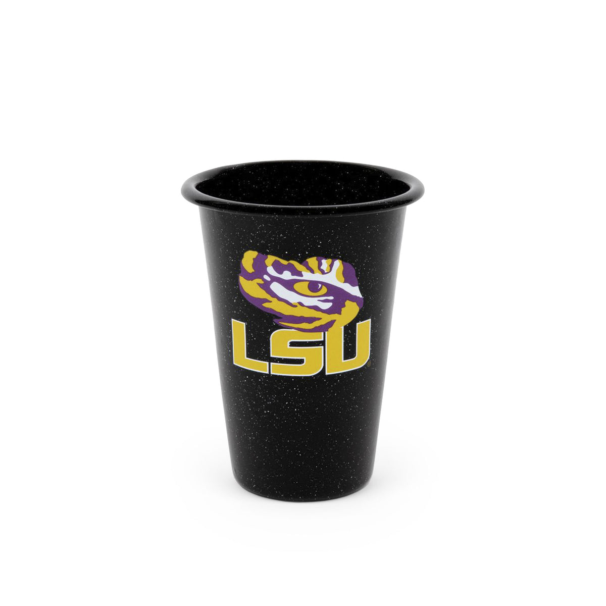 CK93BLA-LSU01-2 - Louisiana State (LSU) Enamelware 14oz Tumblers, Set of 2 - 1