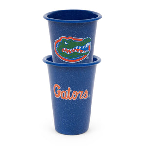 CK93MBU-UF01-2 - U of Florida Enamelware 14oz Tumblers, Set of 2 - 1