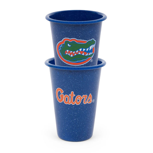 CK93MBU-UF01-2 - U of Florida Enamelware 14oz Tumblers, Set of 2 - 1