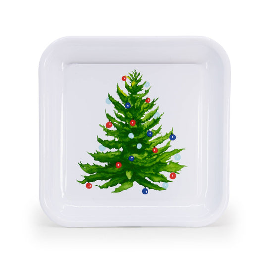 CT09S2 - Christmas Tree Square Trays - Set of 2  2