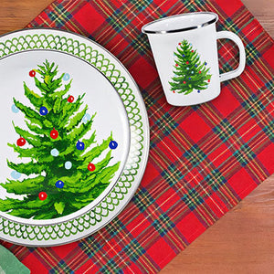 CT66S4 - Christmas Tree 16 oz Latte Mugs - Set of 4  3