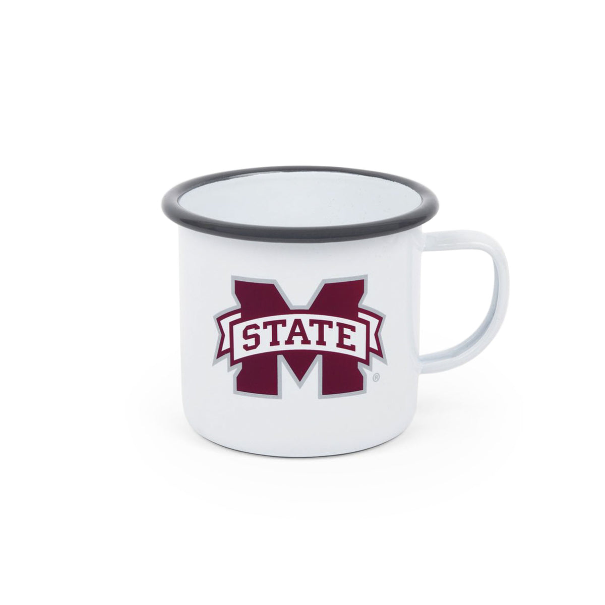 CV112GRY-MSU01 - Mississippi State Enamelware 16oz Mug - 1