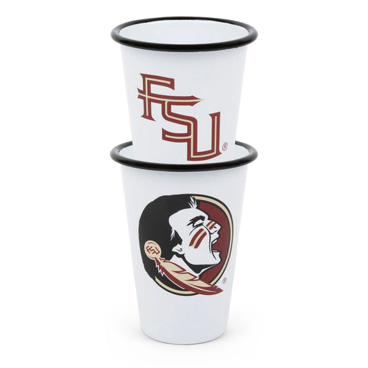 CV93BLA-FSU01-2 - Florida State Enamelware 14oz Tumblers, Set of 2 - 1