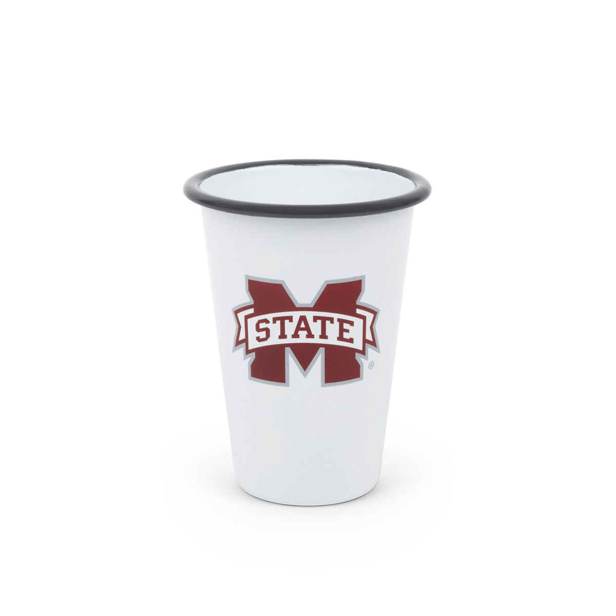 CV93GRY-MSU01-2 - Mississippi State Enamelware 14oz Tumblers, Set of 2 - 1