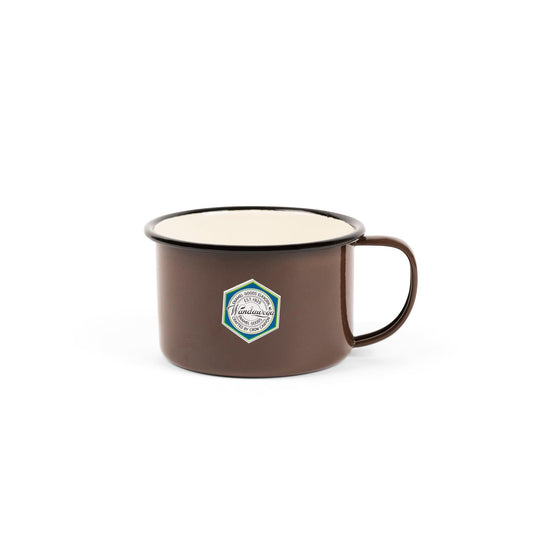ecomposer-color-brown with black rim, CW14BRBL - Camp Wandawega x CCH Soup Mug, Brown with Black Rim