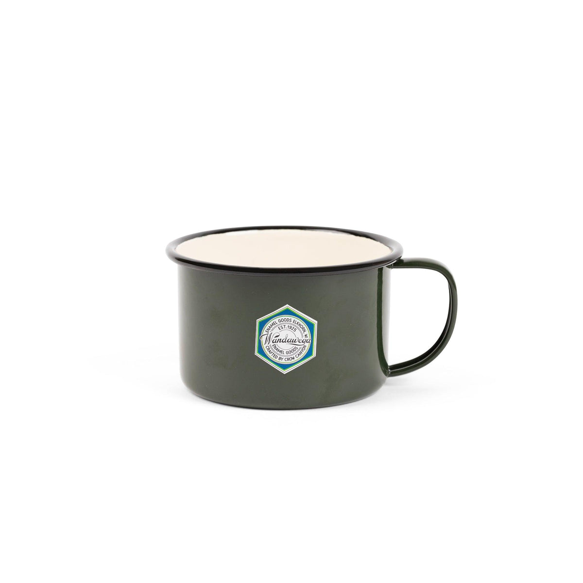ecomposer-color-green with black rim, CW14GRBL - Camp Wandawega x CCH Soup Mug, Green with Black Rim