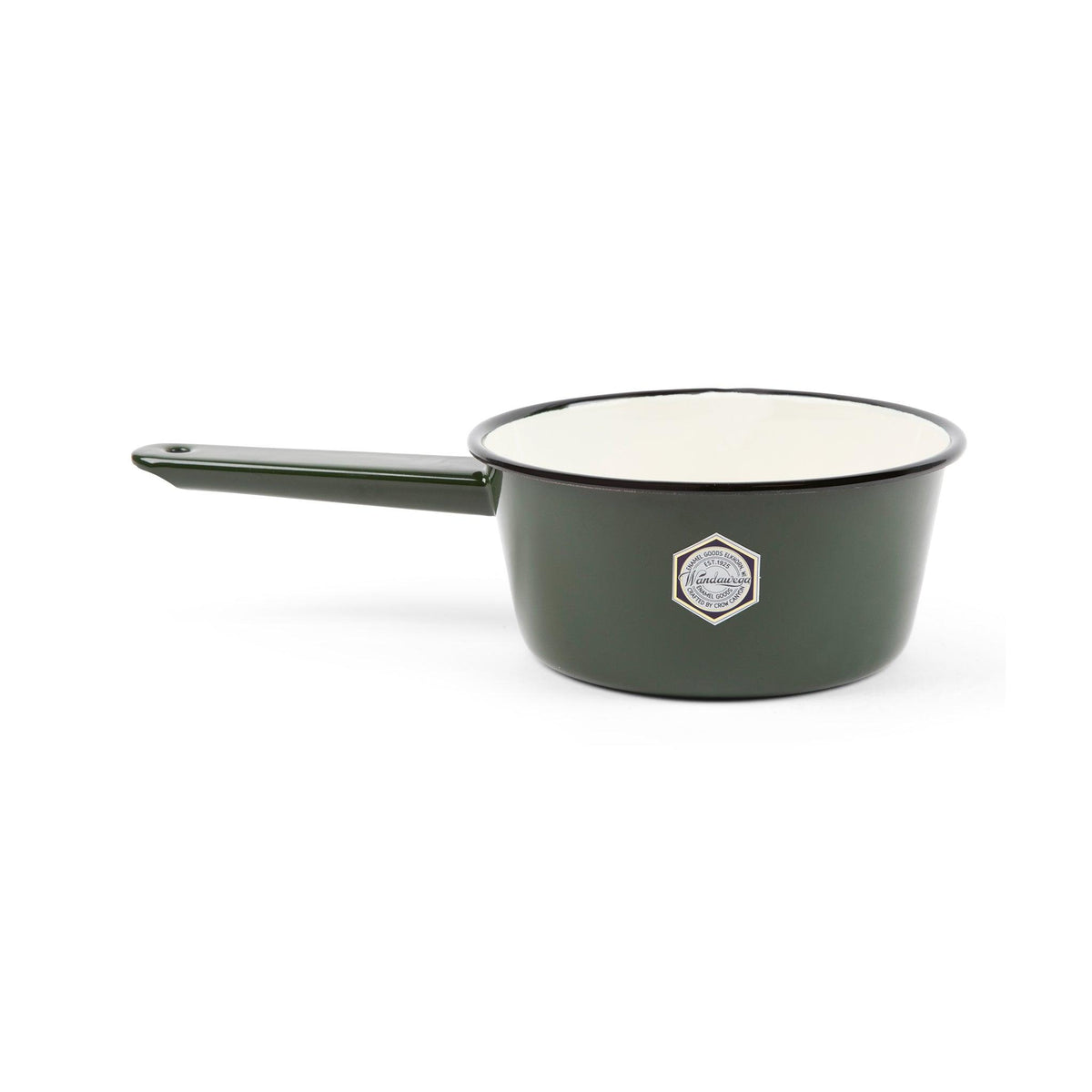 ecomposer-color-green with black rim, CW605GRBL - Camp Wandawega x CCH Sauce Pot, Green with Black Rim
