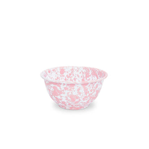 ecomposer-color-pink splatter, D02PKM-4 - Splatter Small Footed Bowls, Set of 4, Pink Splatter