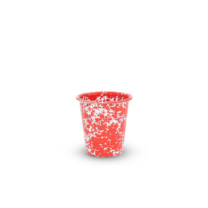 ecomposer-color-red splatter, D03RM-4 - Splatter 10 oz Short Tumblers, Set of 4, Red Splatter
