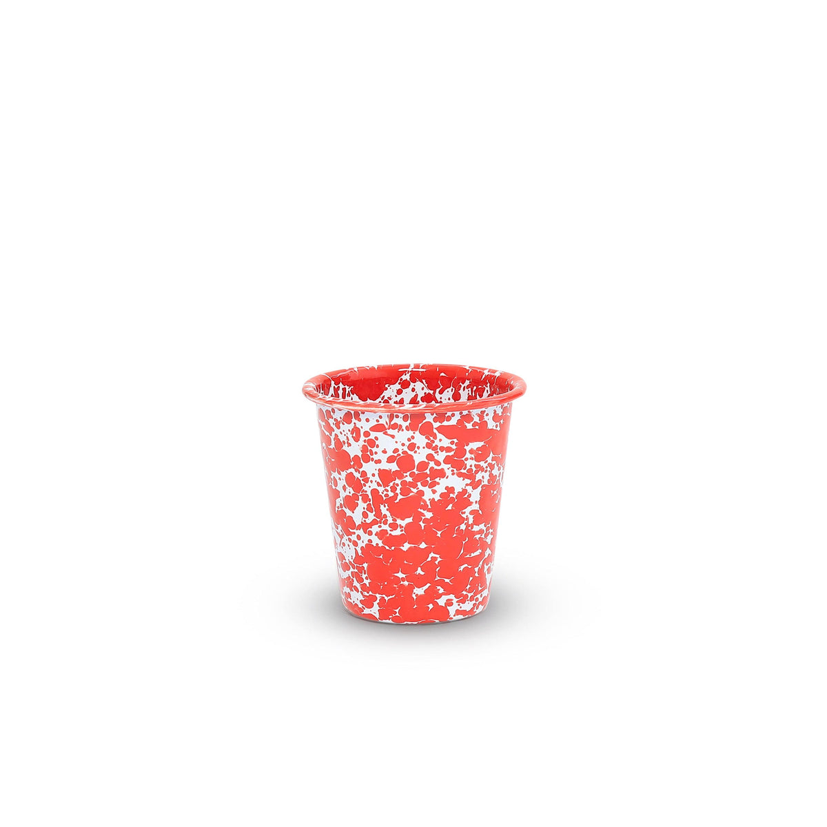 ecomposer-color-red splatter, D03RM-4 - Splatter 10 oz Short Tumblers, Set of 4, Red Splatter
