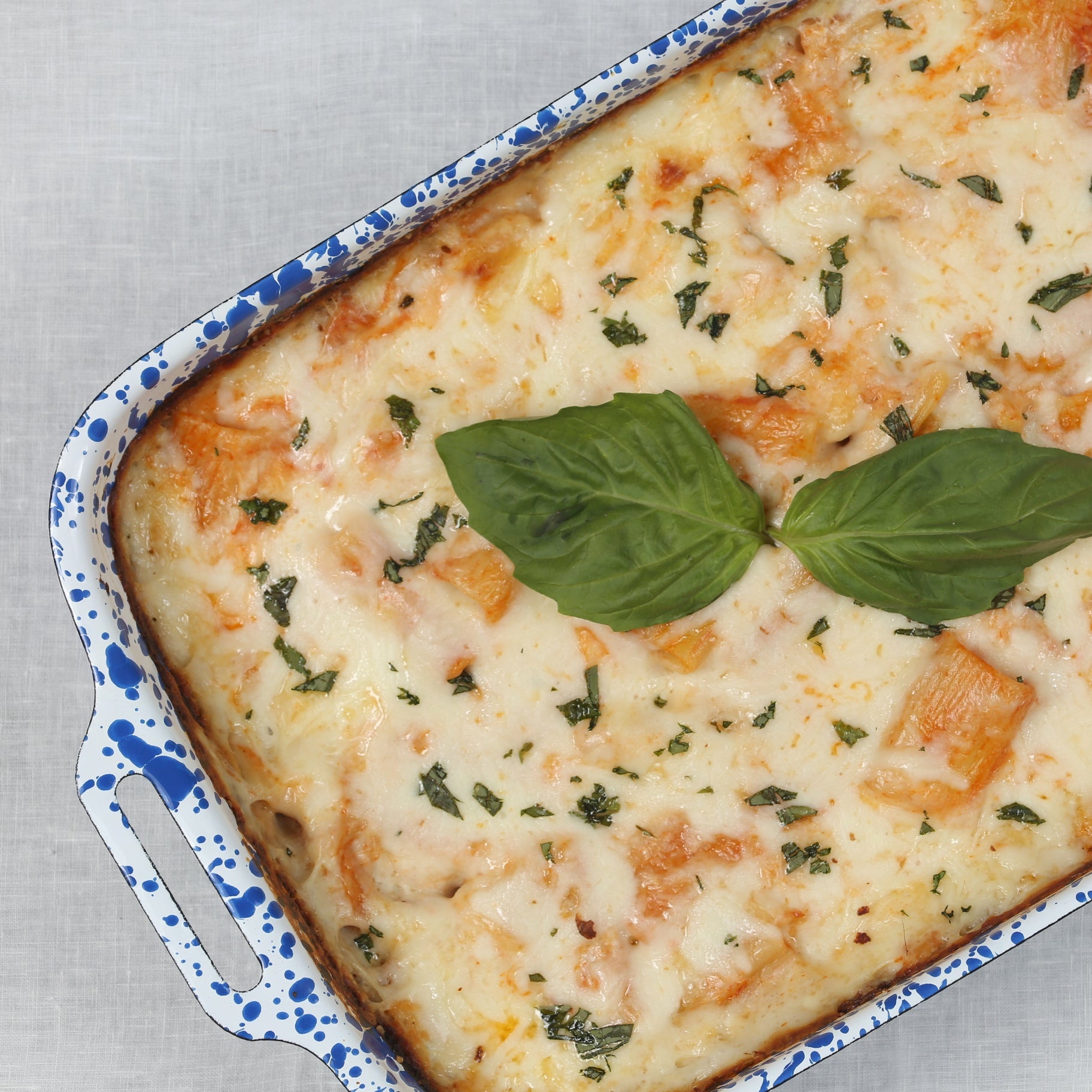 Splatter Lasagna Pan - Kitchen | Crow Canyon Home