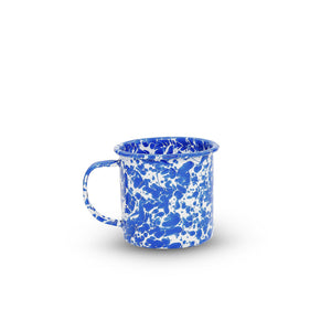 ecomposer-color-blue splatter, D112DBM-4 - Splatter 16 oz Mugs, Set of 4, Blue Splatter