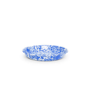 ecomposer-color-blue splatter, D114DBM-4 - Splatter Pasta Plates, Set of 4, Blue Splatter