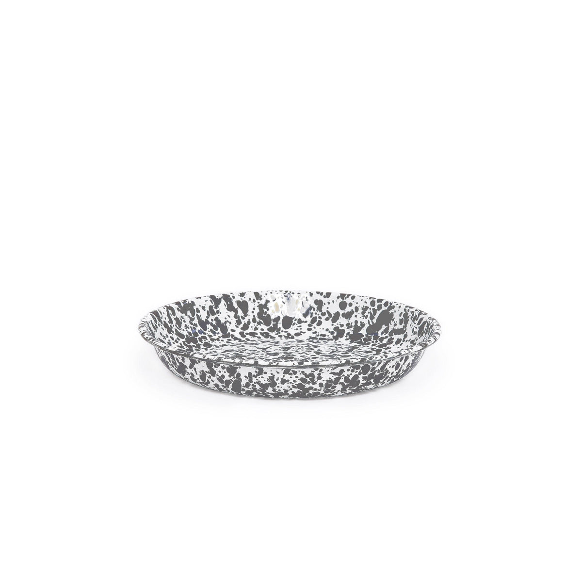 ecomposer-color-grey splatter, D114GYM-4 - Splatter Pasta Plates, Set of 4, Grey Splatter