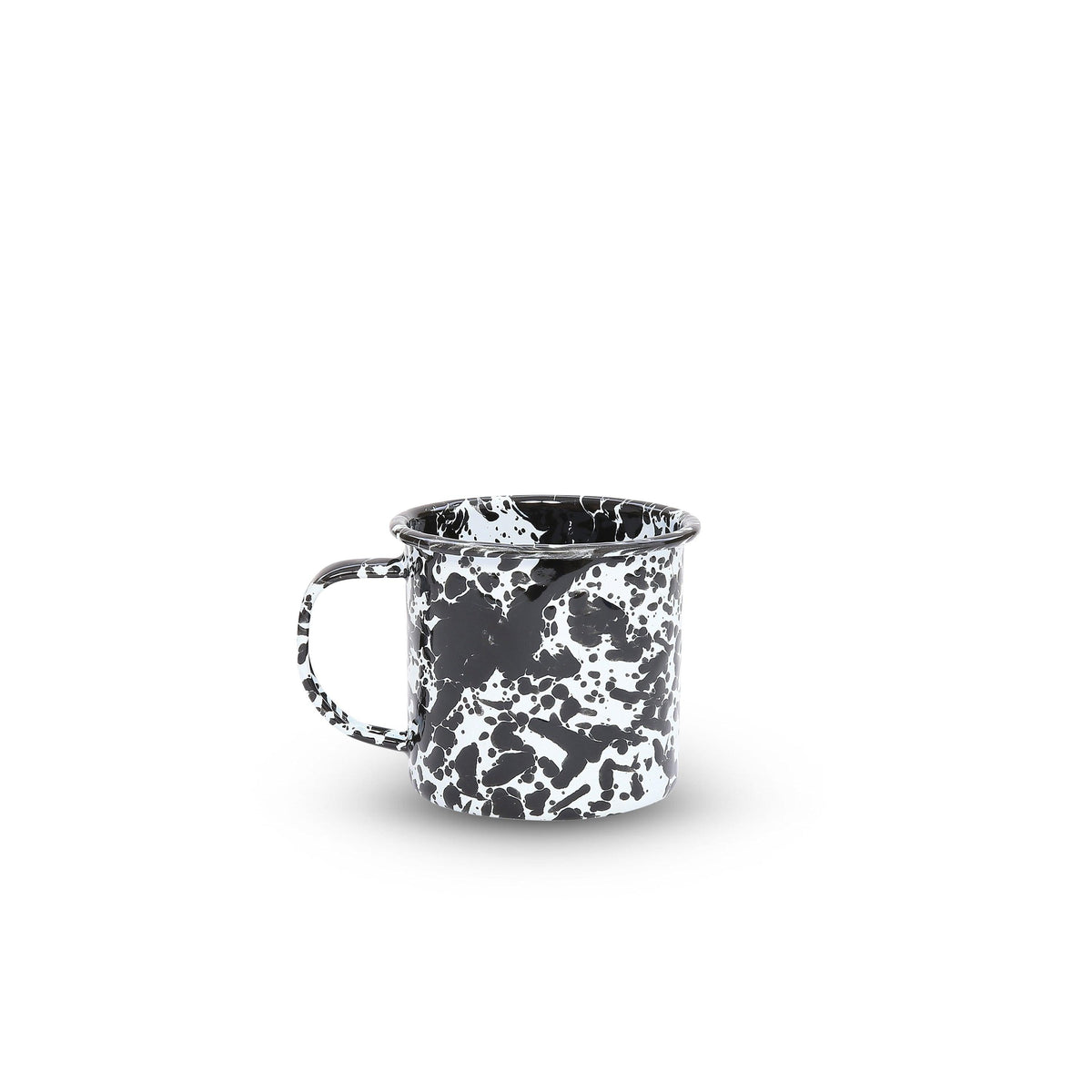ecomposer-color-black splatter, D11BLM-4 - Splatter 12 oz Mugs, Set of 4, Black Splatter