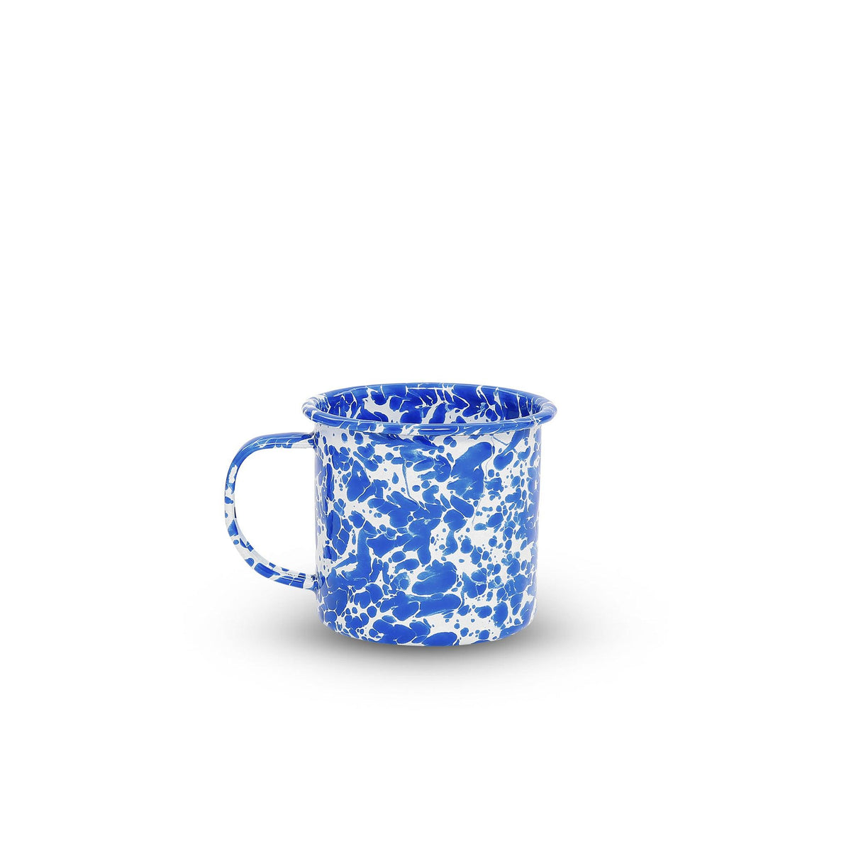 ecomposer-color-blue splatter, D11DBM-4 - Splatter 12 oz Mugs, Set of 4, Blue Splatter