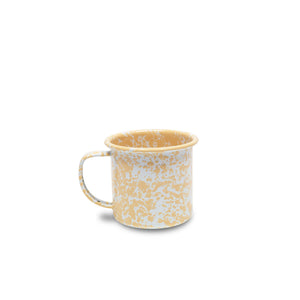 ecomposer-color-yellow splatter, D11YM-4 - Splatter 12 oz Mugs, Set of 4, Yellow Splatter