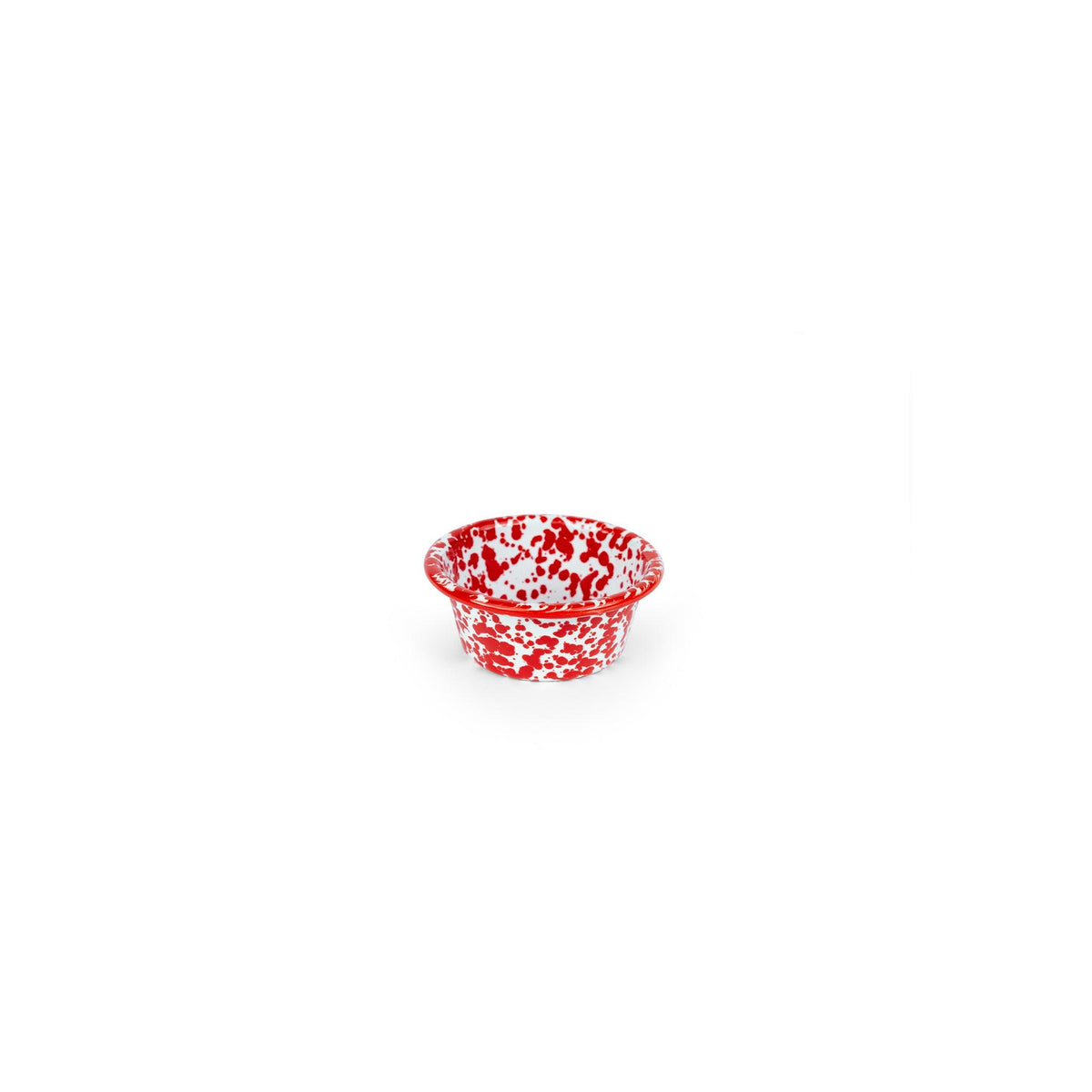 ecomposer-color-red splatter, D121RM-4 - Splatter 2 oz Ramekins, Set of 4, Red Splatter