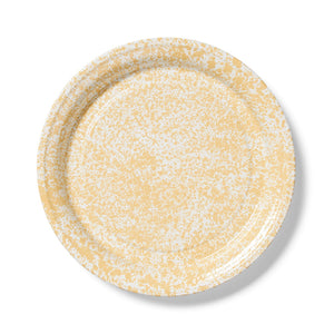 ecomposer-color-yellow splatter, D129YM - Splatter Large Round Tray, Yellow Splatter
