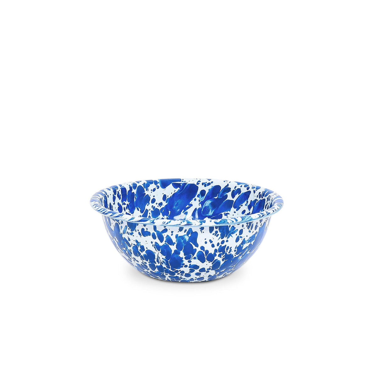 ecomposer-color-blue splatter, D17DBM-4 - Splatter Cereal Bowls, Set of 4, Blue Splatter