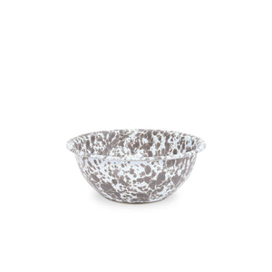 ecomposer-color-grey splatter, D17GYM-4 - Splatter Cereal Bowls, Set of 4, Grey Splatter