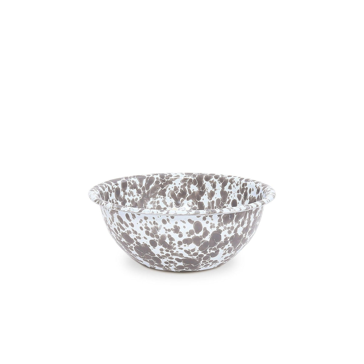 ecomposer-color-grey splatter, D17GYM-4 - Splatter Cereal Bowls, Set of 4, Grey Splatter
