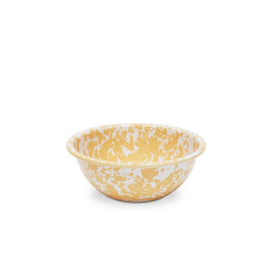 ecomposer-color-yellow splatter, D17YM-4 - Splatter Cereal Bowls, Set of 4, Yellow Splatter