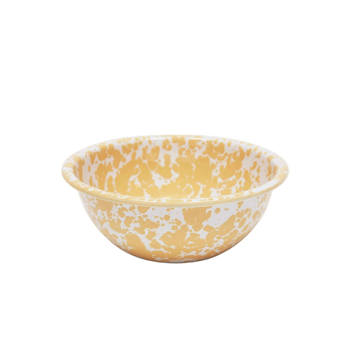 ecomposer-color-yellow splatter, D18YM - Splatter Small Serving Bowl, Yellow Splatter