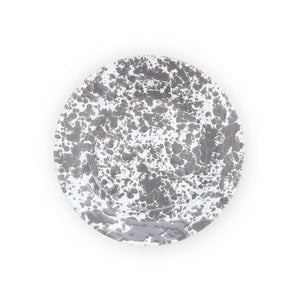 ecomposer-color-grey splatter, D20GYM-4 - Splattered Dinner Plates, Set of 4, Grey Splatter